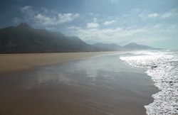 Strand und Berge von Cofete